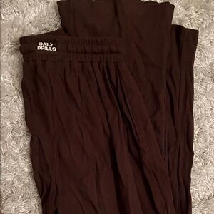 Daily Drills Chocolate brown thermal pants